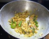 A picture of step 3 of Masoor bhaji.