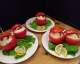 Foto del paso 3 de la receta: Tomates rellenos con pollo