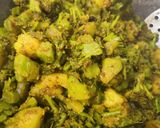 A picture of step 4 of Broccoli sabji.