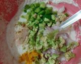 A picture of step 2 of Veg rawa fingers.