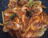 Foto langkah ke 4 dari resep Cumi Udang Saus Padang.