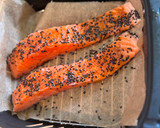 Foto del paso 5 de la receta: Salmón en su jugo y porrusalda en crema