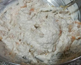 Foto del paso 9 de la receta: Brazo salado relleno de queso philadelphia con gambas