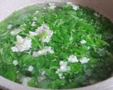 Hình bước làm 1 của món Canh cải con nấu thịt xay