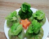 Hình bước làm 3 của món Bắp cải gói thịt hấp