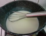 A picture of step 3 of Strawberry Phirni with Yakult.