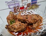 A picture of step 7 of Chicken charga with gravy.