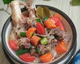 Foto langkah ke 9 dari resep Sop Daging dan Tulang Kambing Kuah Bening.