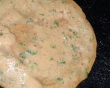 A picture of step 4 of Nutritients packed Cucumber and Tomato chilla with paneer filling.