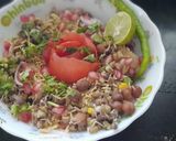 A picture of step 3 of Sprouts bhel.