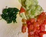 Foto del paso 2 de la receta: Somen (fideos fríos japonés) con tuna, pepino y tomate