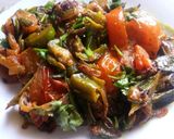 A picture of step 5 of Capsicum Bean Vegetable(Sem) Fried.