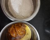 A picture of step 1 of Wheat flour sweet chilla.
