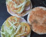 A picture of step 4 of Veg sandwich.