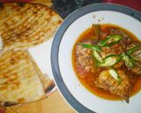 A picture of step 11 of Cholistani chicken khrdai.