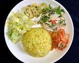 Hình bước làm 4 của món Cơm gà xé keto