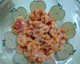 Foto del paso 3 de la receta: Puré de papas con leche de lomo de cerdo embuchado!