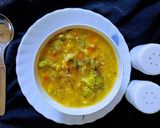 কর্ন ভেজিটেবল স্যুপ (corn vegetable soup recipe in bengali) রেসিপি ধাপ - 9 ছবি