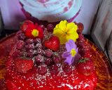 Une image de l'étape 9 de Bavarois à la mousse de framboises et glaçage miroir 😃.