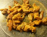 A picture of step 2 of mexican pork Dutch patattas.
