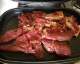 A picture of step 3 of Nyama choma (beef).