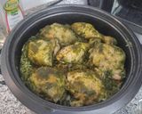 A picture of step 10 of Arroz Verde con Pollo.