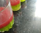 A picture of step 3 of Multi Layered Fruity Pudding Without Gelatine Agar Agar.