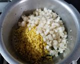 A picture of step 2 of Banana Stem Dal.