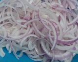 A picture of step 1 of Kanda Bhaji (Onion Fritters).