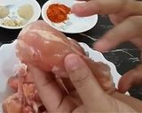 A picture of step 1 of Chicken lollipop.