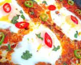 A picture of step 9 of Shakshuka.