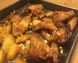 Chilis-magyaros csirkeszárnyak pirított fűszeres burgonyával recept fázis 3 fotója