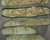 Foto del paso 4 de la receta: Rulos de calabacín con queso gorgonzola y mozzarella