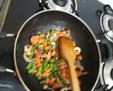 A picture of step 2 of Kashmiri pulao.
