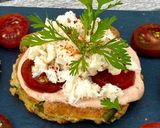 Une image de l'étape 3 de Toasts galettes de courgettes au crabe.