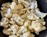 A picture of step 2 of Roasted Cauliflower with Crispy Parmesan.