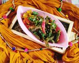 A picture of step 2 of Besan Bhindi Masala 😋😋😋😋.