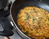 A picture of step 7 of Maggi Nutrilicious Masala VEG ATTA noodles Vegetables pizza.