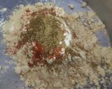 A picture of step 1 of Gatta pulav.