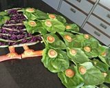 A picture of step 15 of Peacock style salad.