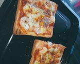 Foto langkah ke 3 dari resep Pizza seafood roti tawar.