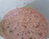 Hình bước làm 2 của món Cháo đậu đỏ ăn kèm cá nục kho