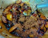 A picture of step 4 of Gur Aam or Jagerry Mango Pickle.