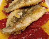 Foto del paso 5 de la receta: Pescadillas a la andaluza con piquillos confitados