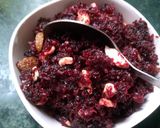 A picture of step 2 of Beetroot Chandrakala Gujiya.