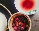 A picture of step 1 of Kokum Sharbat / kokum juice.