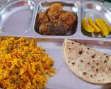 A picture of step 7 of Gujarati khada bhat.