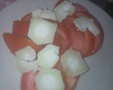 Foto del paso 3 de la receta Ensalada de tomate y queso de cabra fundido