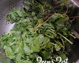 A picture of step 1 of Amaranthus and Methi Daal (Thotakura Daal).