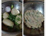 A picture of step 1 of Pin wheel samosa.